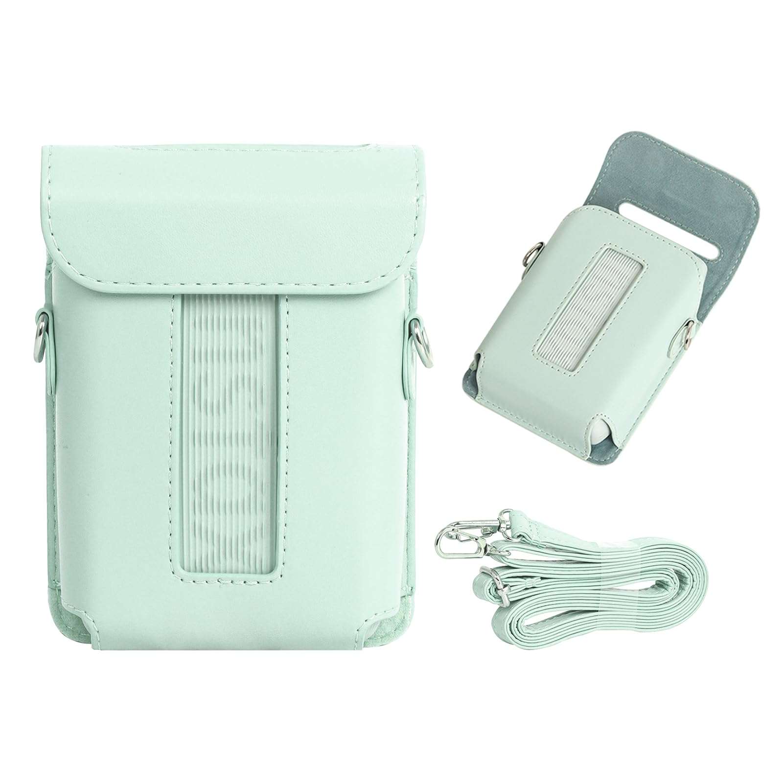 Rieibi Mini Link 3 Case - Protective Case For Fujifilm Instax Mini Link 3 Smartphone Printer, Cover For instax mini Link3 case with Shoulder Strap, For Smartphone Printer PU case