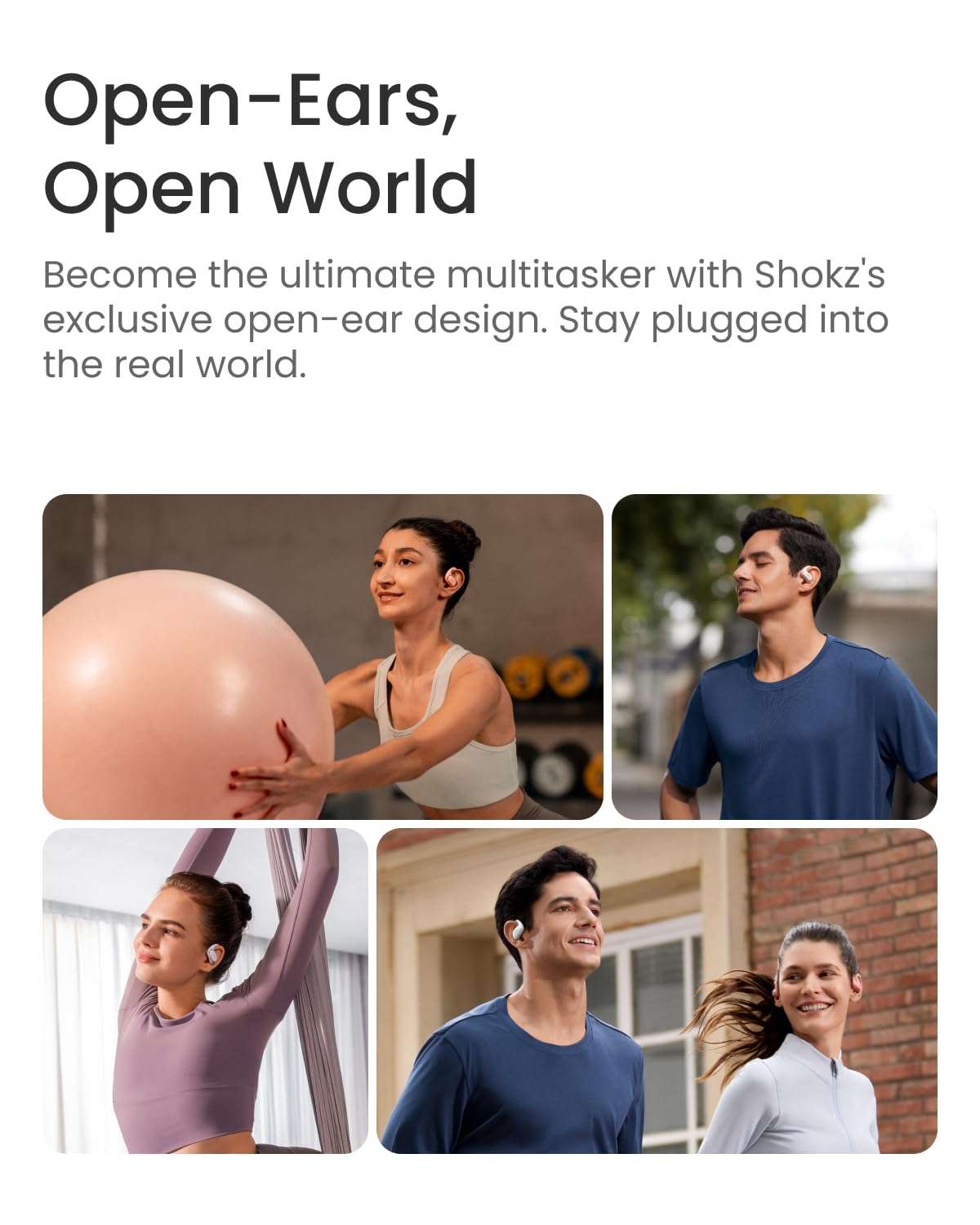 SHOKZ OpenFit Air - Open-Ear Headphones, True Wireless Earbuds, Water Resistant, Secure Earhooks for Daily Use, Black 5