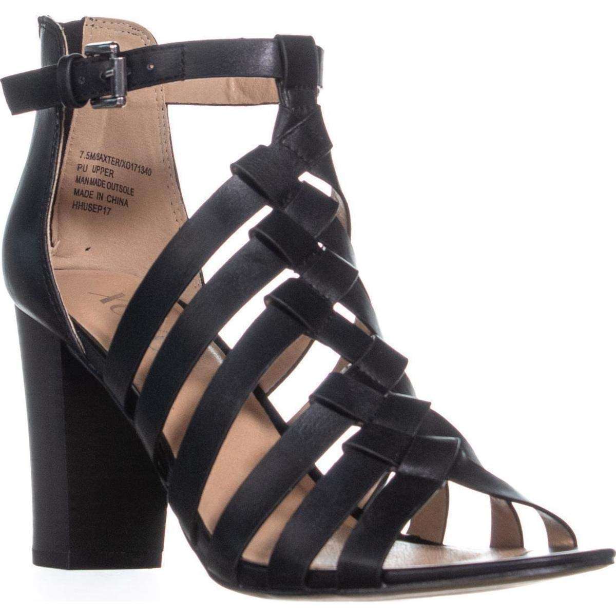 XOXO Women's Baxter Dress Sandal, Black, 7 M US