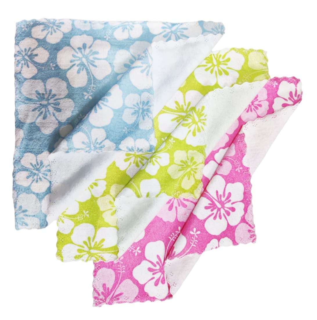 Myynti Cotton Cute Hand Towel Set Handkerchief Face Hankies for Women and Girls Multicolor Multi-Design 6 PCS 3