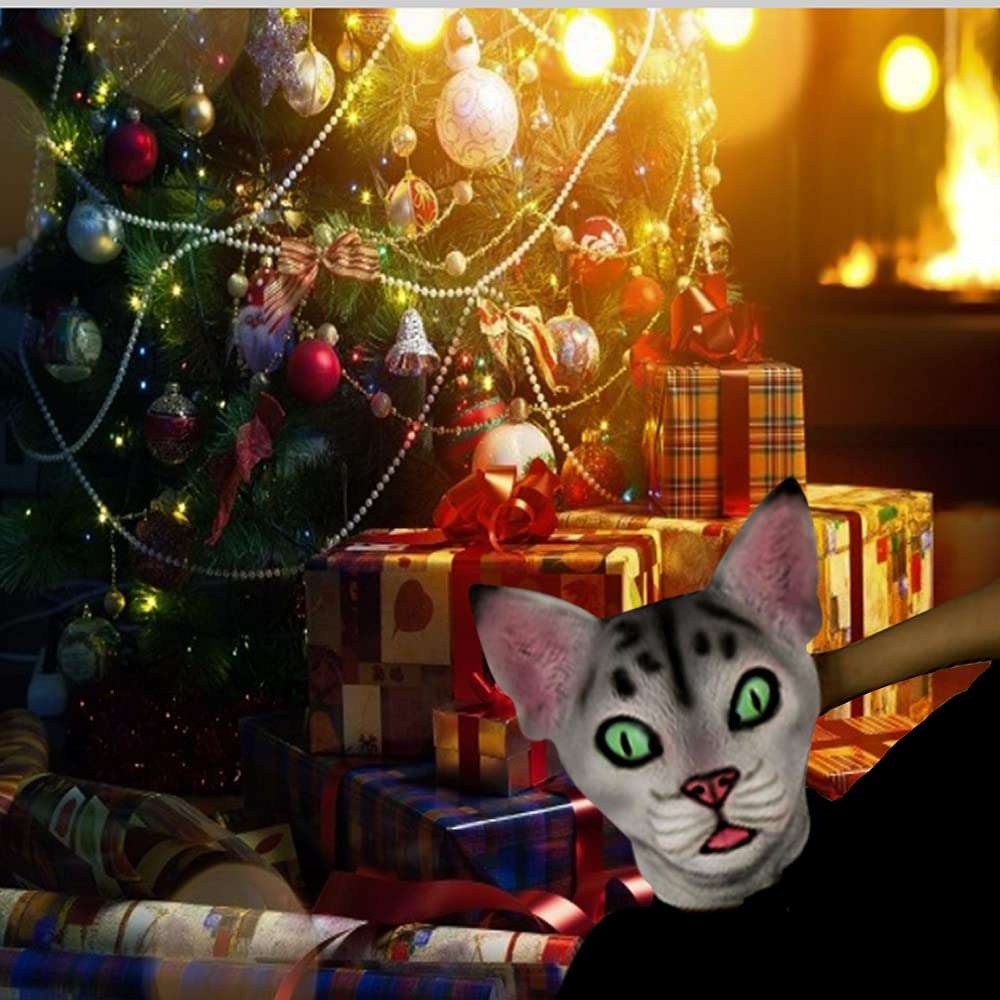 Snotra Shop FantasyParty Halloween Novelty Mask Costume Party Latex Cute Cat Mask Animal Head Mask 3