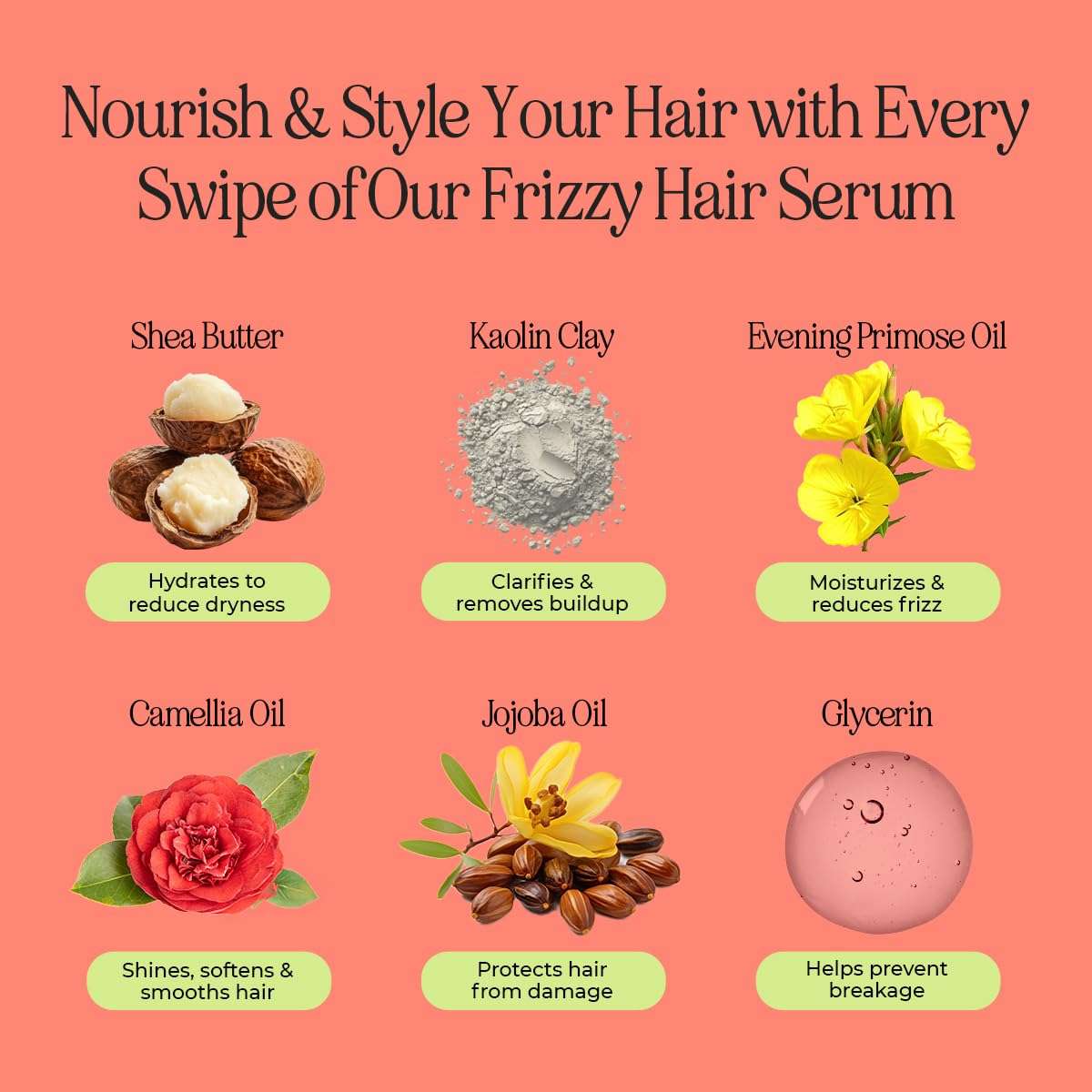 INH Hair Mascara for Flyaways | Quick Slick Hair Finishing Stick for Flyaways, Frizz Control, & Slick Back Look | Non Greasy & Non Comedogenic Smoothing Serum & Frizz Tamer Wand | Peach Tart, 18ml 4