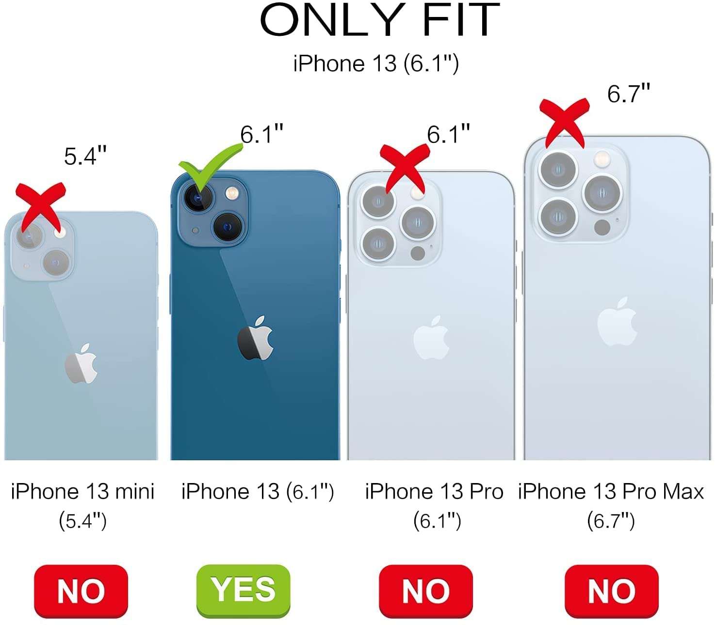 Vonzee® Compatible with iPhone 13 (6.1 inch) Case, Slide Camera Cover Lens Protection, Anti-Fingerprint Shockproof Protective Phone Covers for iPhone 13 (Black) 3