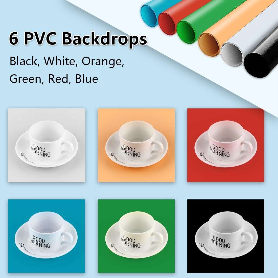 DIYLooks 16x16x16 Inch Portable Folding Photo Studio Box with Dimmable Ring Light (224 LEDs, CRI>95, 3200-6500K) & 6 Backdrops for Product Photography, YouTube Videos, Smartphone 5