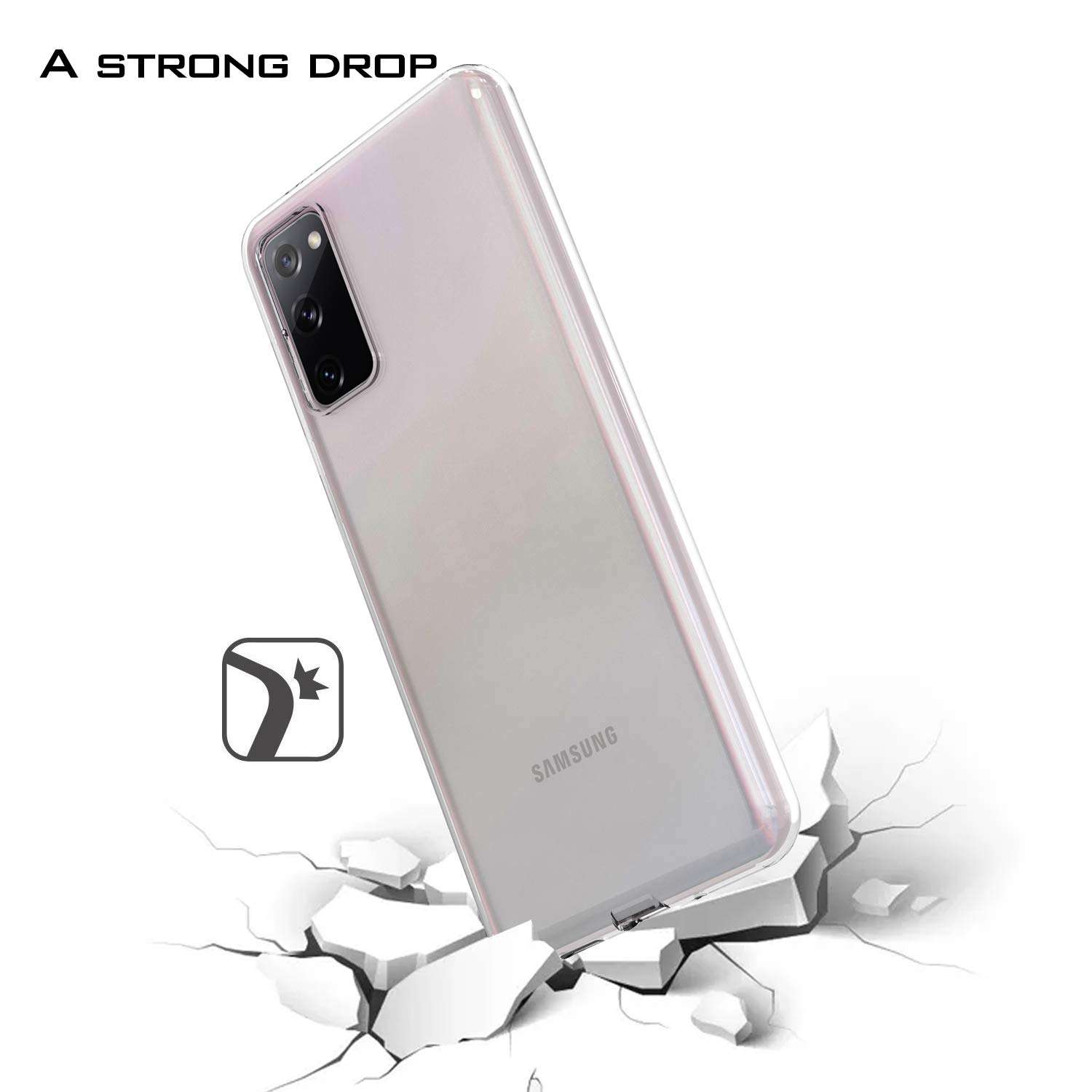 UNC Pro for Samsung Galaxy S20 FE 5G Case, Competible with Galaxy S20 Fan Edition 5G Version Case, Classic Clear Soft TPU Cell Phone Case, Shockproof Bumper Case Cover 4