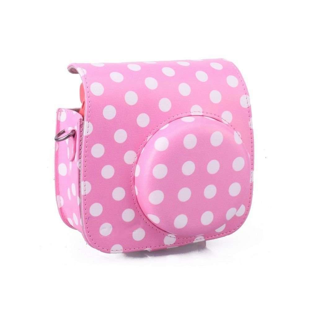 CLOVER Accessory Bundles Set for Fujifilm Instax Mini 8 Instant Camera (Pink Dot Bag/Album/Rabbit Self-Portrait/Close-Up Lens(Filter)/Photo Frame/Decor Sticker/Wall Frame) 2