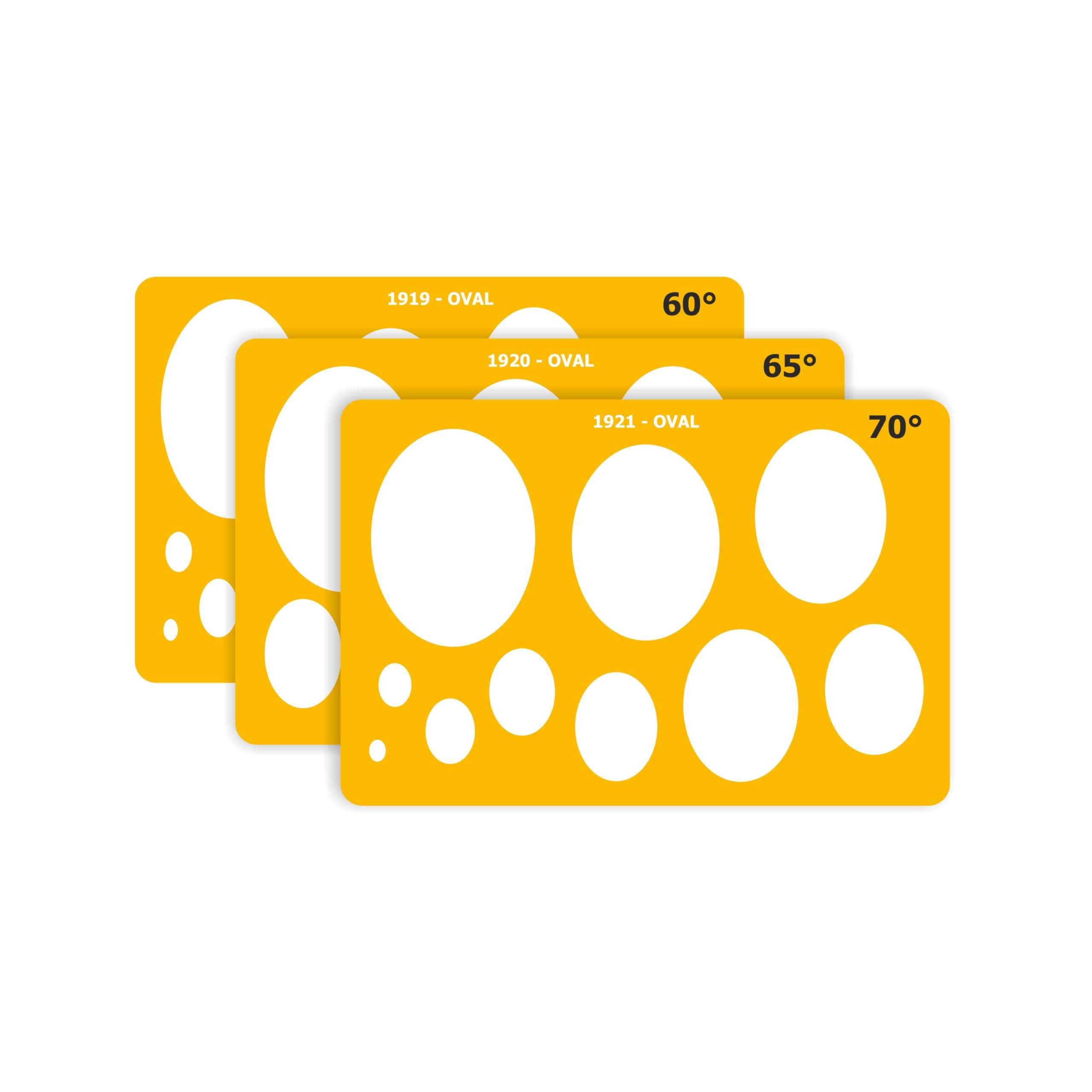 Isomars Oval Shapes Template Set – 16-Piece Drawing, Drafting & Designing Stencils for Art, Technical Sketching & Craft Projects 4