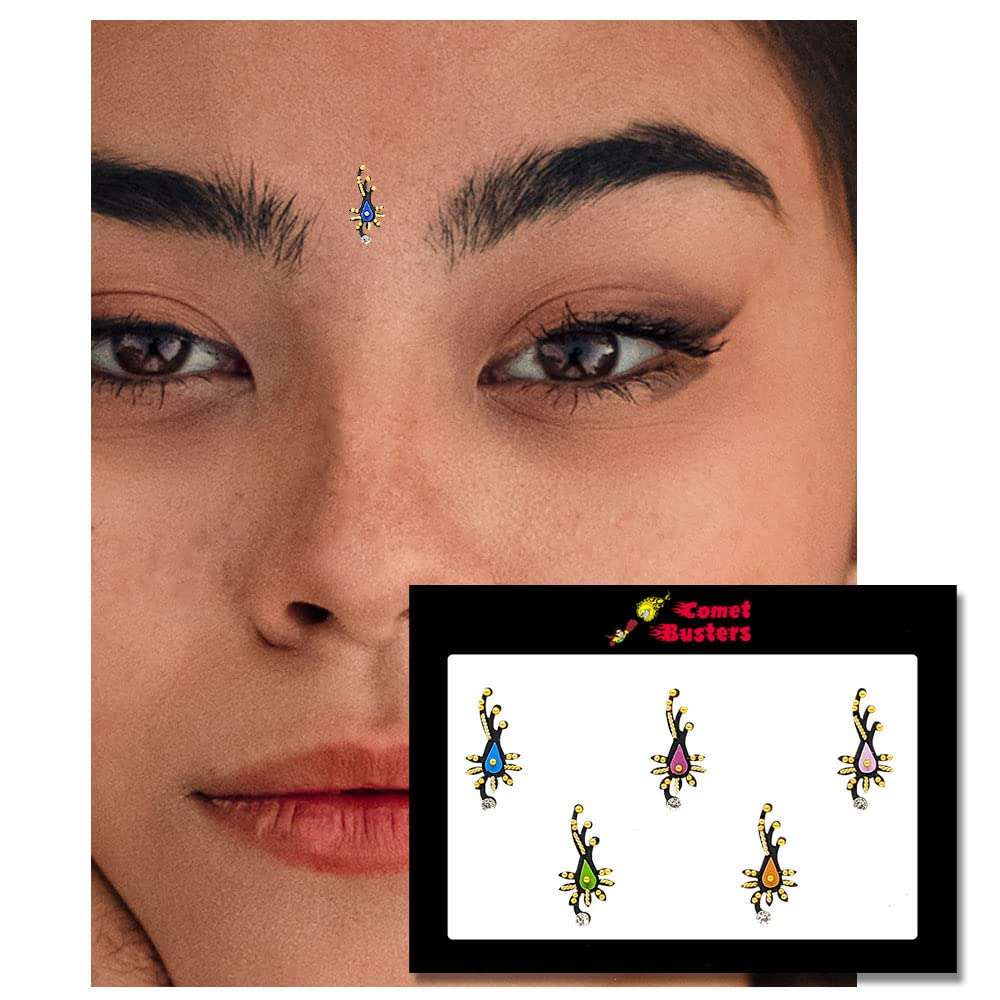 Comet Busters Beautiful Multicolor Designer Bindi (BIN1559) 3