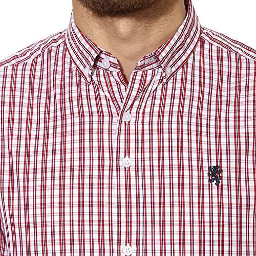 Red Tape Men's Checkered Regular Fit Shirt (RSF8828A_Maroon L) 6