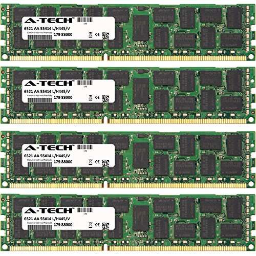 16GB KIT (4 x 4GB) for IBM-Lenovo ThinkServer TD Series TD230 (1027-xxx) TD230 (1029-xxx). DIMM DDR3 ECC Registered PC3-10600 1333MHz Single Rank RAM Memory. Genuine A-Tech Brand.