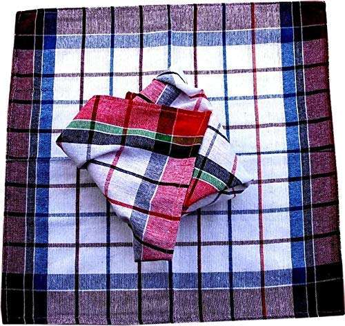 DK Handloom Kitchen Napkin 100% Cotton King Chapatis Napkin and Cleaning Kitchen 20 x20 cm, Set of 12 1