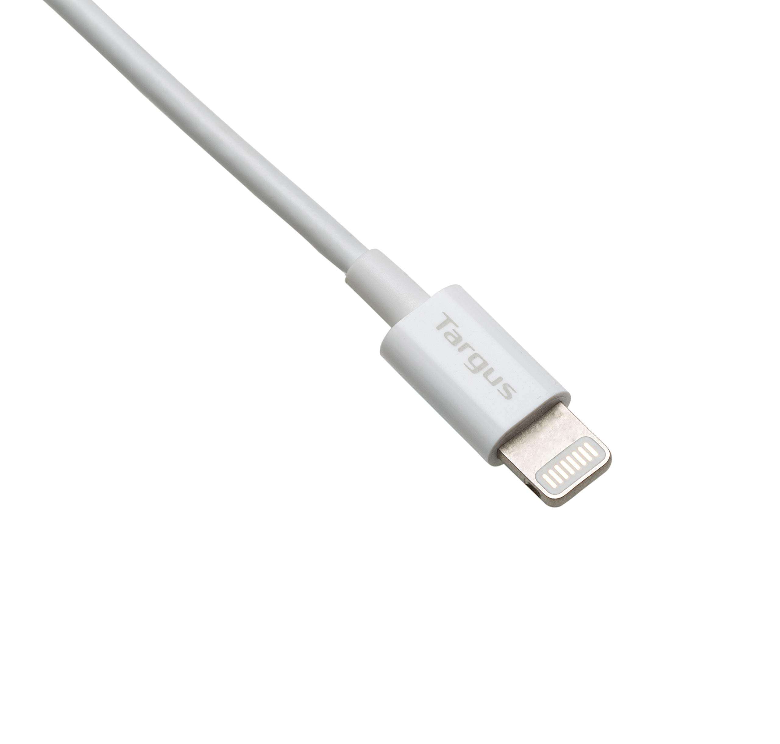 Targus ACC98201AP Lightning to USB Charge and Sync Cable for Compatible Apple Devices (White) 3