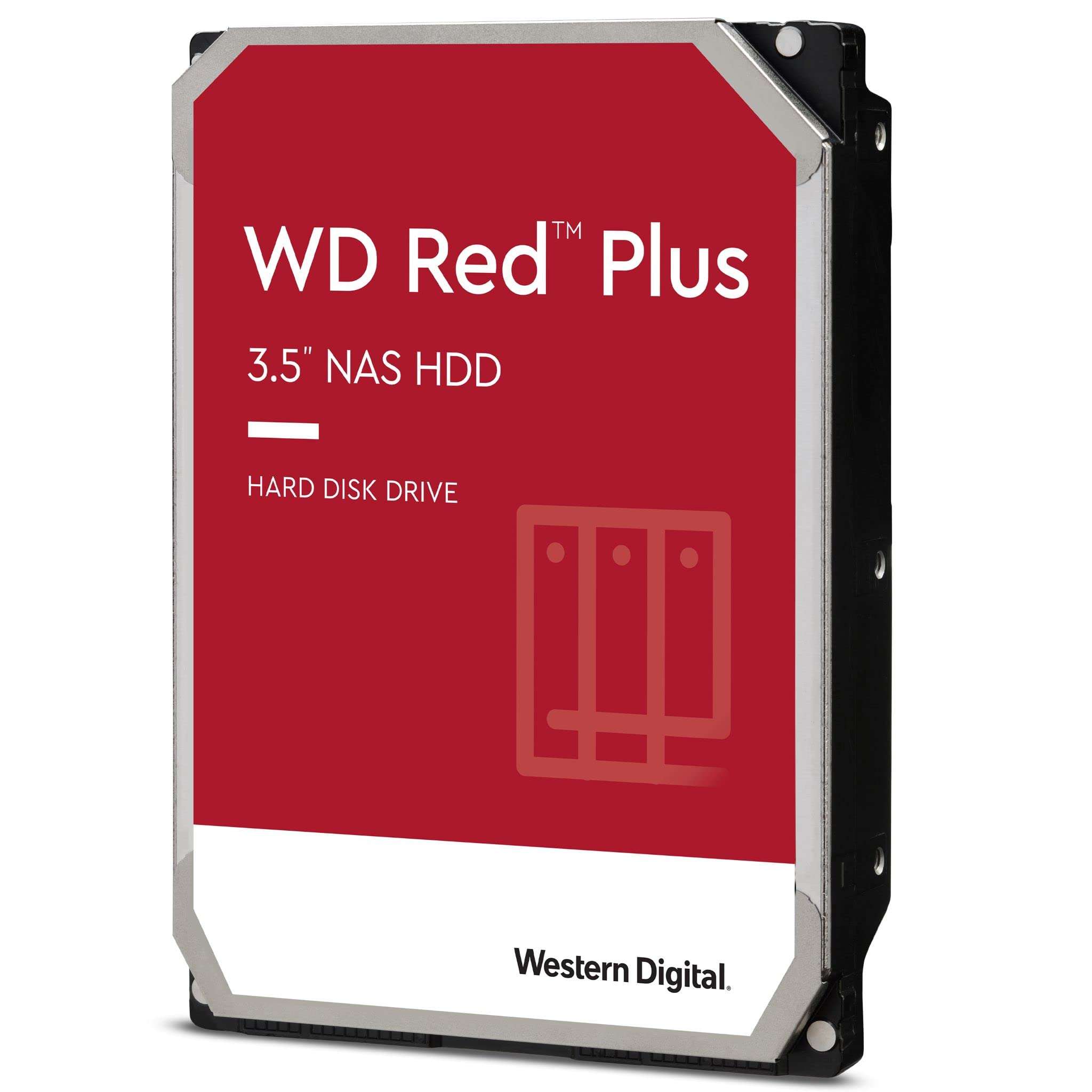 WD Red Plus 6TB NAS 3.5" Internal Hard Drive - 5400 RPM Class, SATA 6 Gb/s, CMR, 256MB Cache 1
