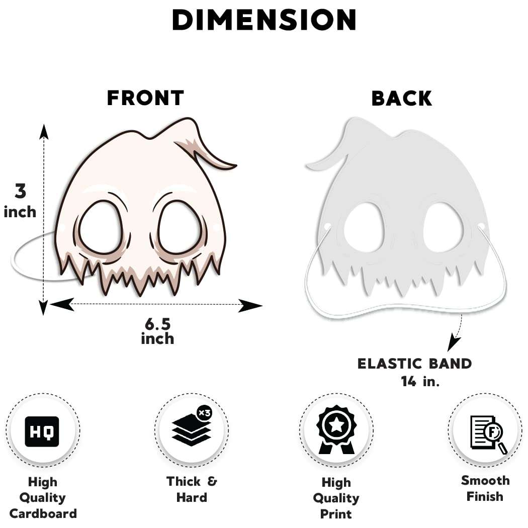 Festiko® Halloween Theme Eye Masks (48 Pcs), Halloween Theme Party Supplies, Return Gifts for Kids, Halloween Theme Party Items,Ghost Eye Masks for Kids 4