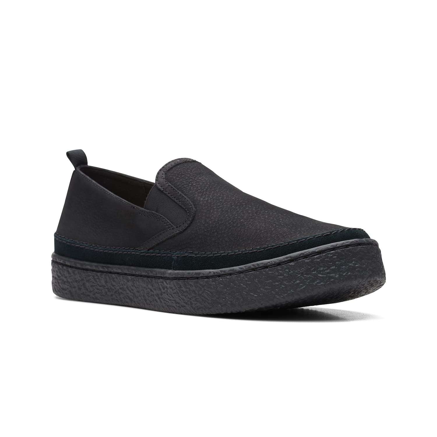 Clarks Womens Barleigh Slip Black Nubu Boat Shoes UK-8 3