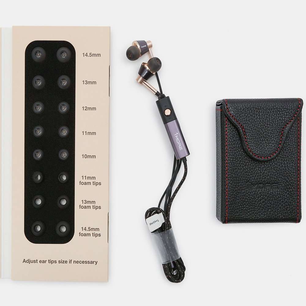 1MORE Triple-driver Headphones In-Ear Hi-Res Audio Earphones with Microphone and Remote Control Lightning Connector for iPhone7 iPhone 8 iPhone X, iPad & iPod - E1001L Gold 5