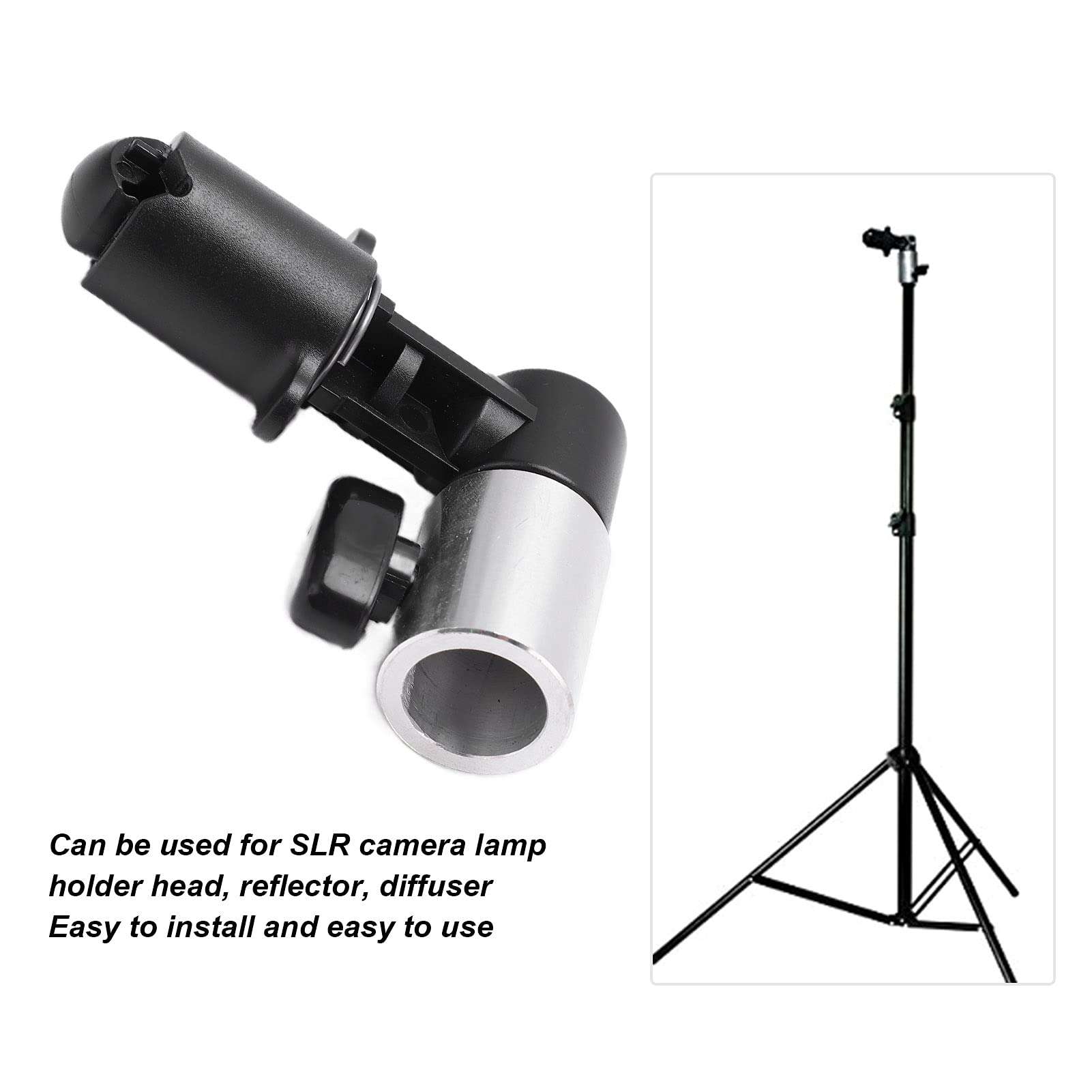 Cyrank Reflector Holder Clip, Backdrop Holder Clamp Photography Reflector Disc Holding Positioning Clamp Mount Adapter for Photo Studio Light Stand 4