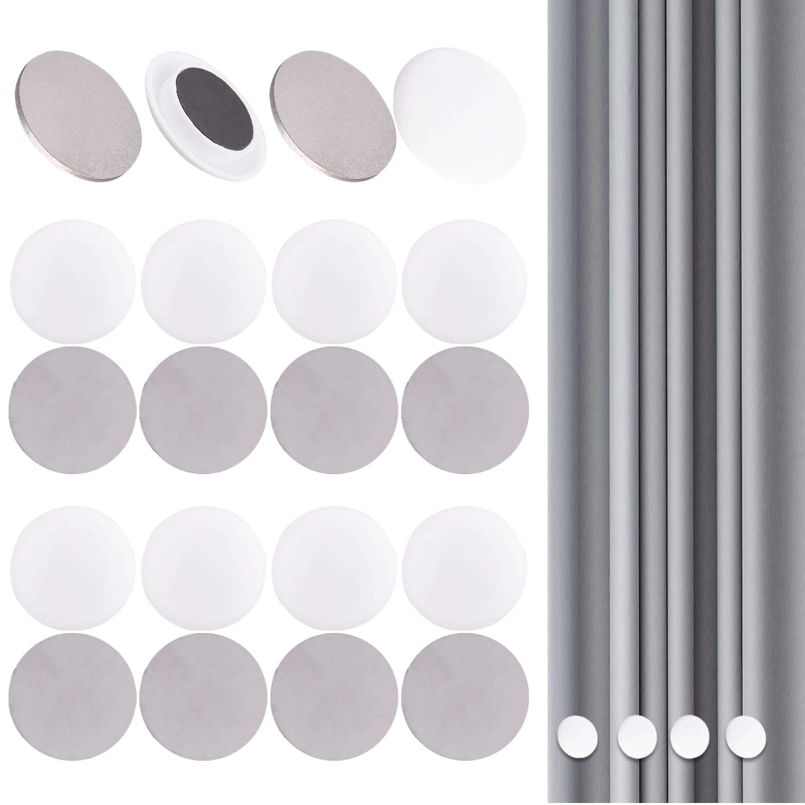 Serveyou 10pcs Shower Curtain Weights,Magnetic Curtain Weights,Curtain Weights,Shower Curtain Magnets,Silicone Coated Strong Shower Curtain Magnets,for Drapery Home Heavy Duty Strong Magnetic 1