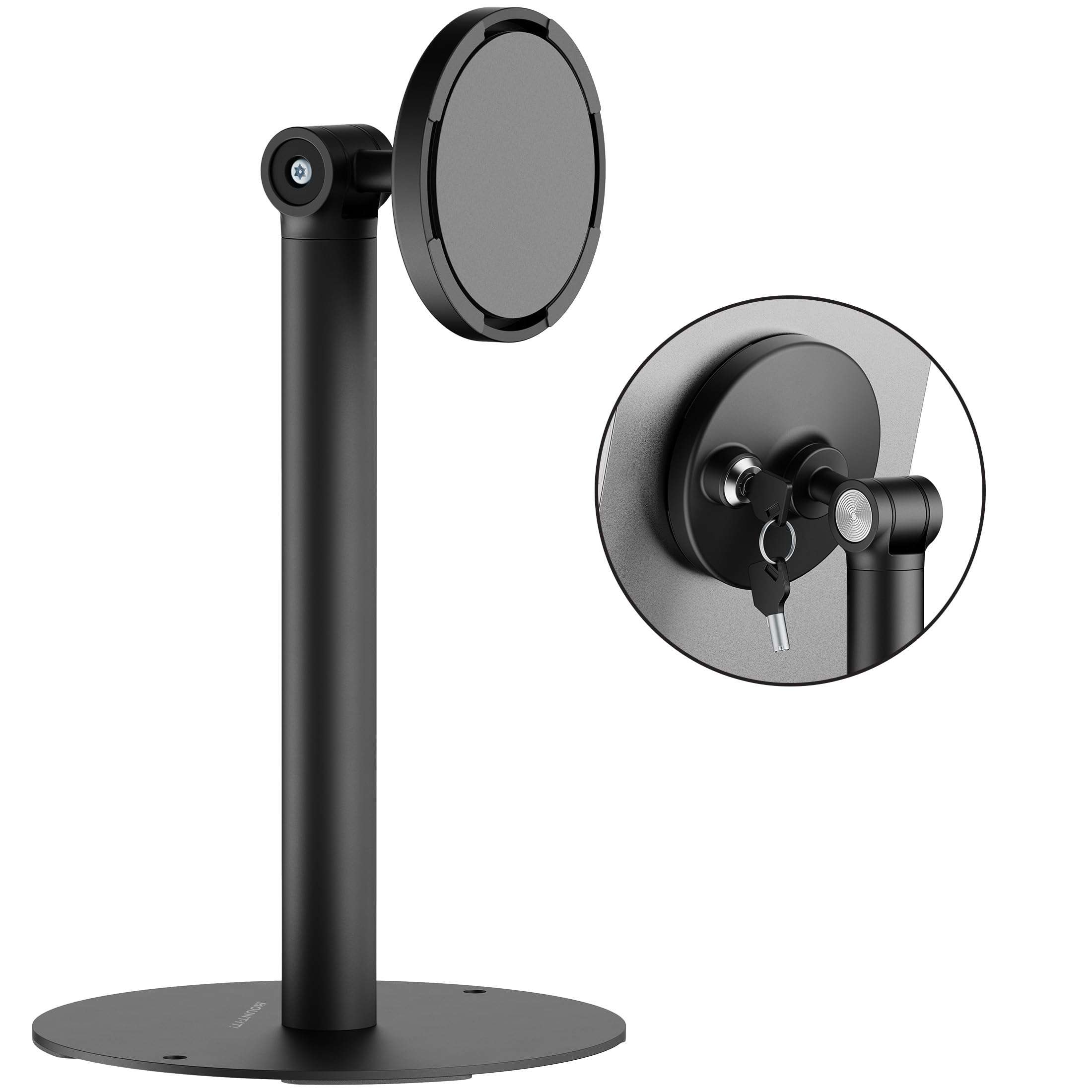 Mount-It! Anti-Theft Tablet Stand, Universal 7–15" Countertop POS Kiosk with Lock, 360° Rotation & 230° Tilt, Secure Retail iPad Stand for Check-in, Business & Commercial Use 1