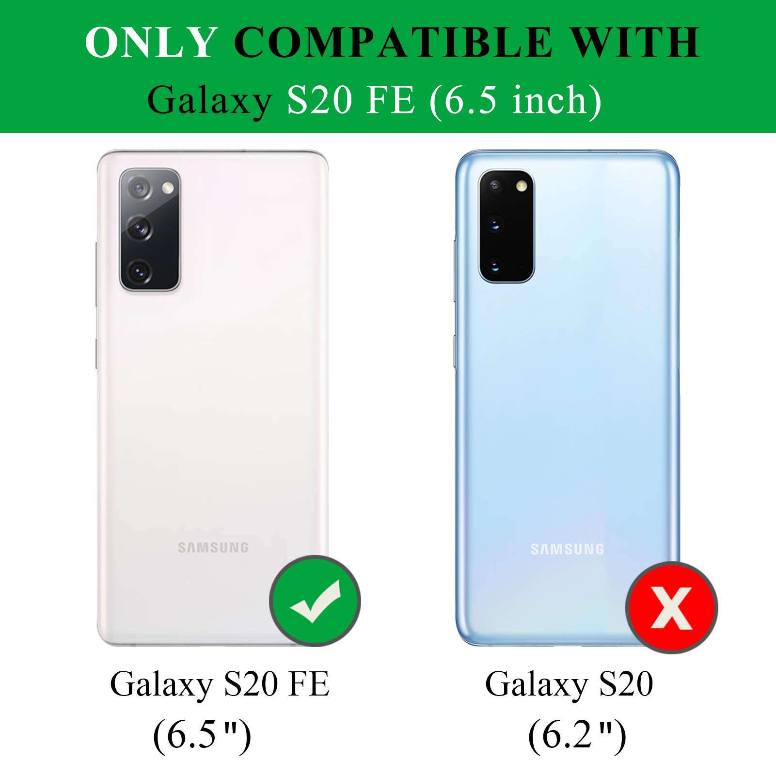 WWW Wallet Case for Samsung Galaxy S20 FE 5G 6.5",[Luxurious Romantic Carved Flower] Leather Wallet Case with [Inside Makeup Mirror] [Card Holder Slots] for Samsung Galaxy S20 FE 5G (2020) Mint Green 2