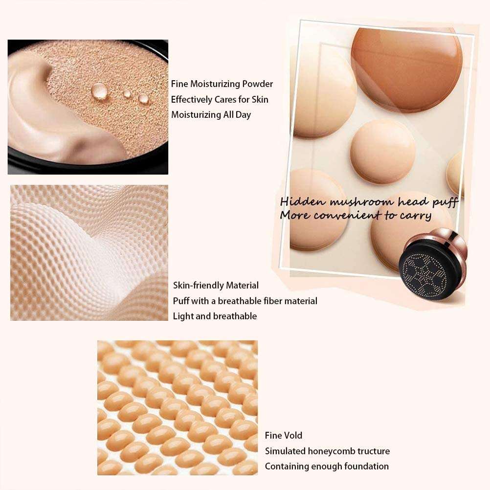 Hinder Makeup Moisturizing Brightening Air Cushion BB Cream Natural Color Mushroom Head CC Cream Liquid Foundation 5