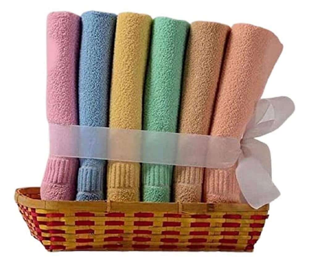 Gone TM Cotton Hand Towel 450 GSM, Multicolour Ultra Soft and Super Absorbent (Set of 6) 4
