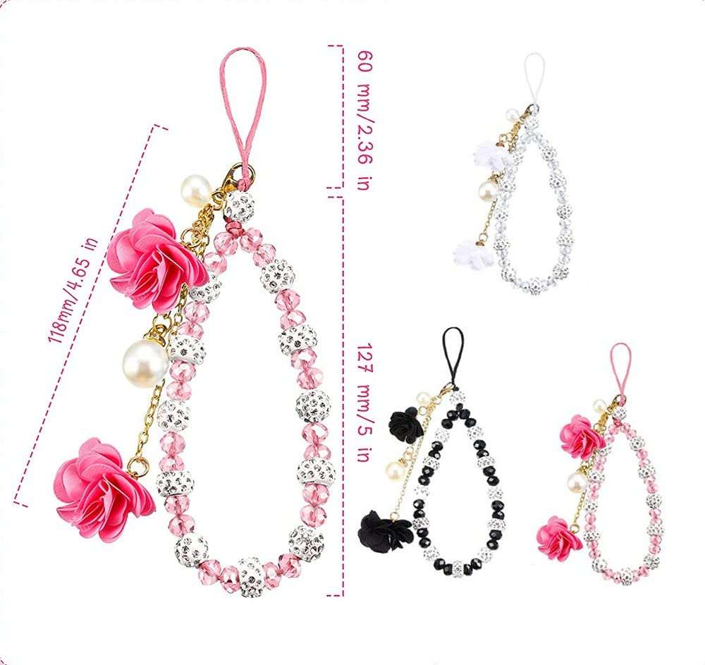 Fairy Art Crystal Wallet Case Compatible with iPhone 13 - Eiffel Tower High Heel - White - 3D Handmade Glitter Bling Leather Cover with Screen Protector & Beaded Phone Lanyard 6