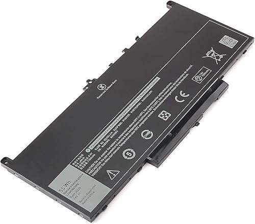 J60J5 Laptop Battery 7.6V 55WH Replacement for DELL Latitude 7270 7470 E7270 E7470 UltraBook Business Laptop Notebook P26S001 P61G001 MC34Y R1V85 451-BBSX 451-BBSY 242WD 1W2Y2 GG4FM 2