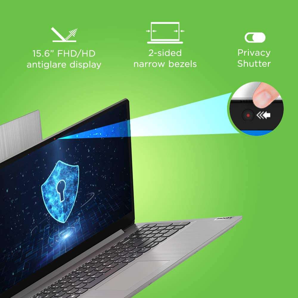 Lenovo IdeaPad Slim3 AMD Athlon Silver 3050U 15.6"HD Thin&Light Laptop(4GB/1TB HDD/Win10/MSO19/Radeon/Platinum Grey/1.85Kg)81W100W9IN+ Lenovo 15.6" Urban Laptop Sleeve 3