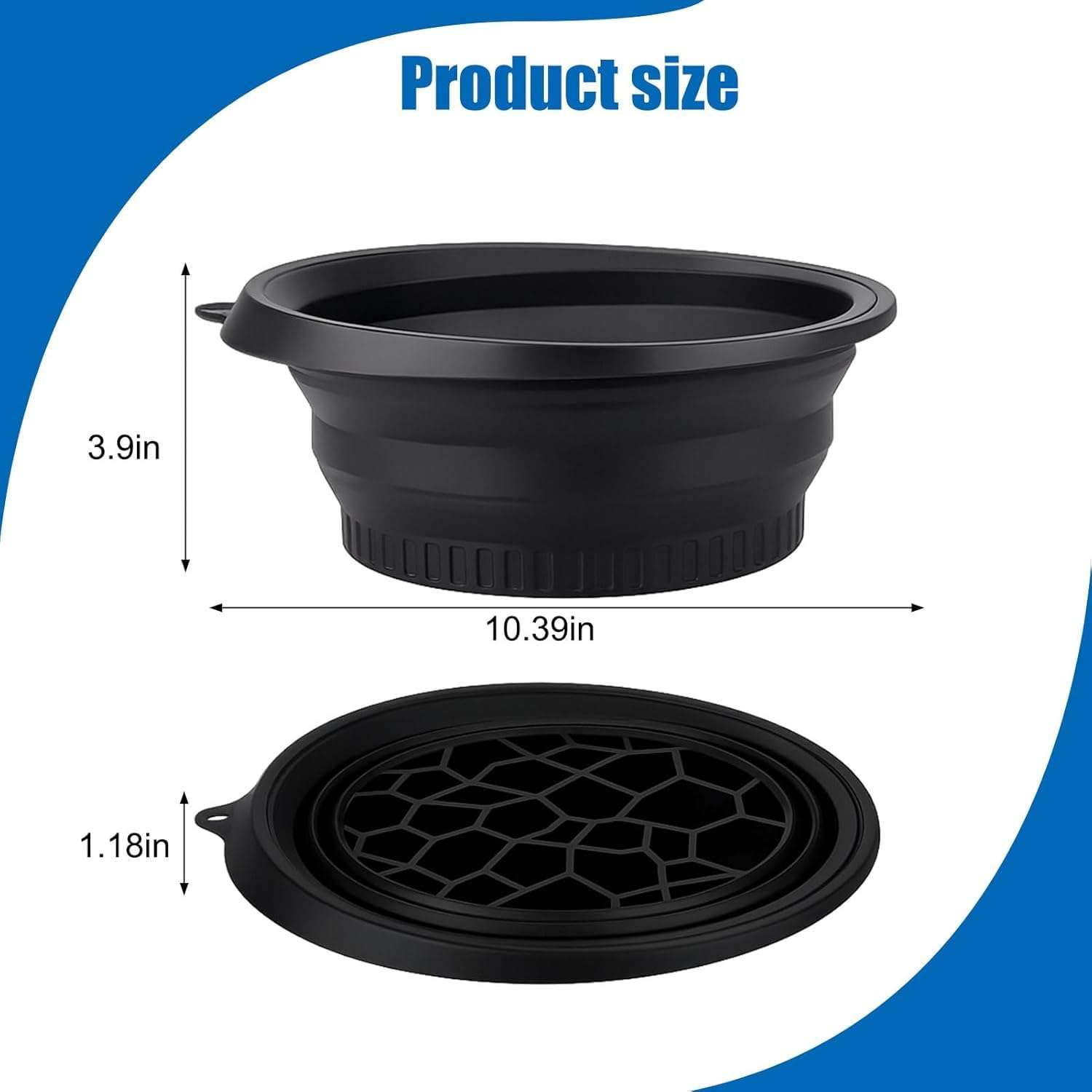 (1 pic Hook) with Silicone Face Bowl for Ice with Built-in Icetray, Collapsible Face Tub for Ice Bath, Facial Ice Plunge Bowl, Ice Water Facials at Home 3