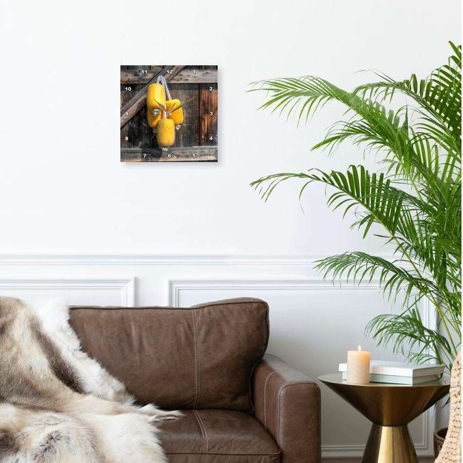 3dRose Wall Clock Silent - 13 inch - Fishing Floats - Photography - Landscapes 2