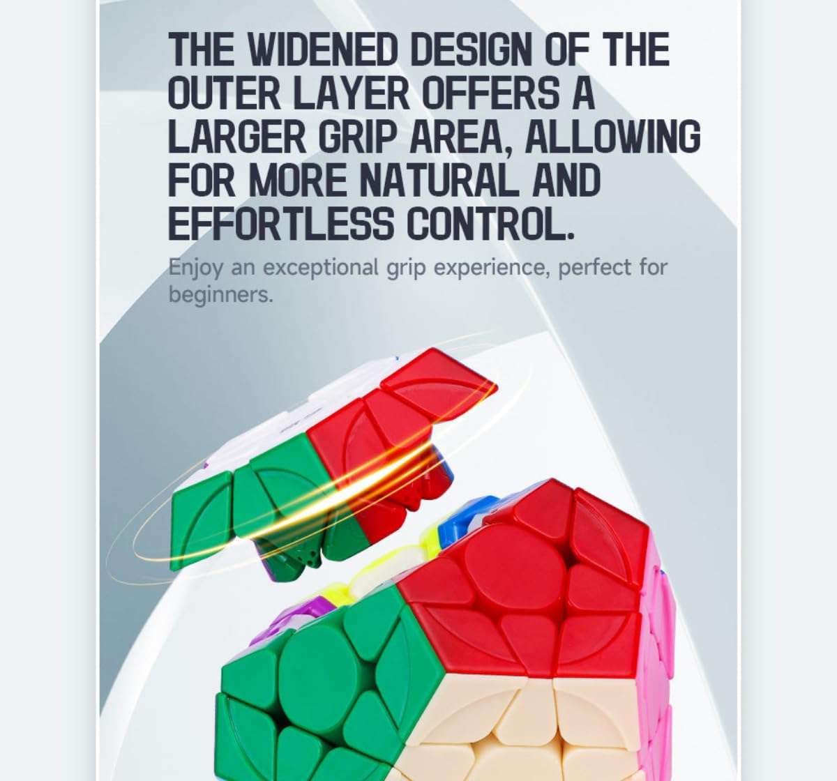 Cubelelo Drift Megaminx v2 Cube (New Improved Version) | 12-Sided Fun and Challenging Puzzle with Ridge Design | Smooth Turning Dodecahedron | Perfect for Speed-Cubing | Ideal for Kids & Adults 6