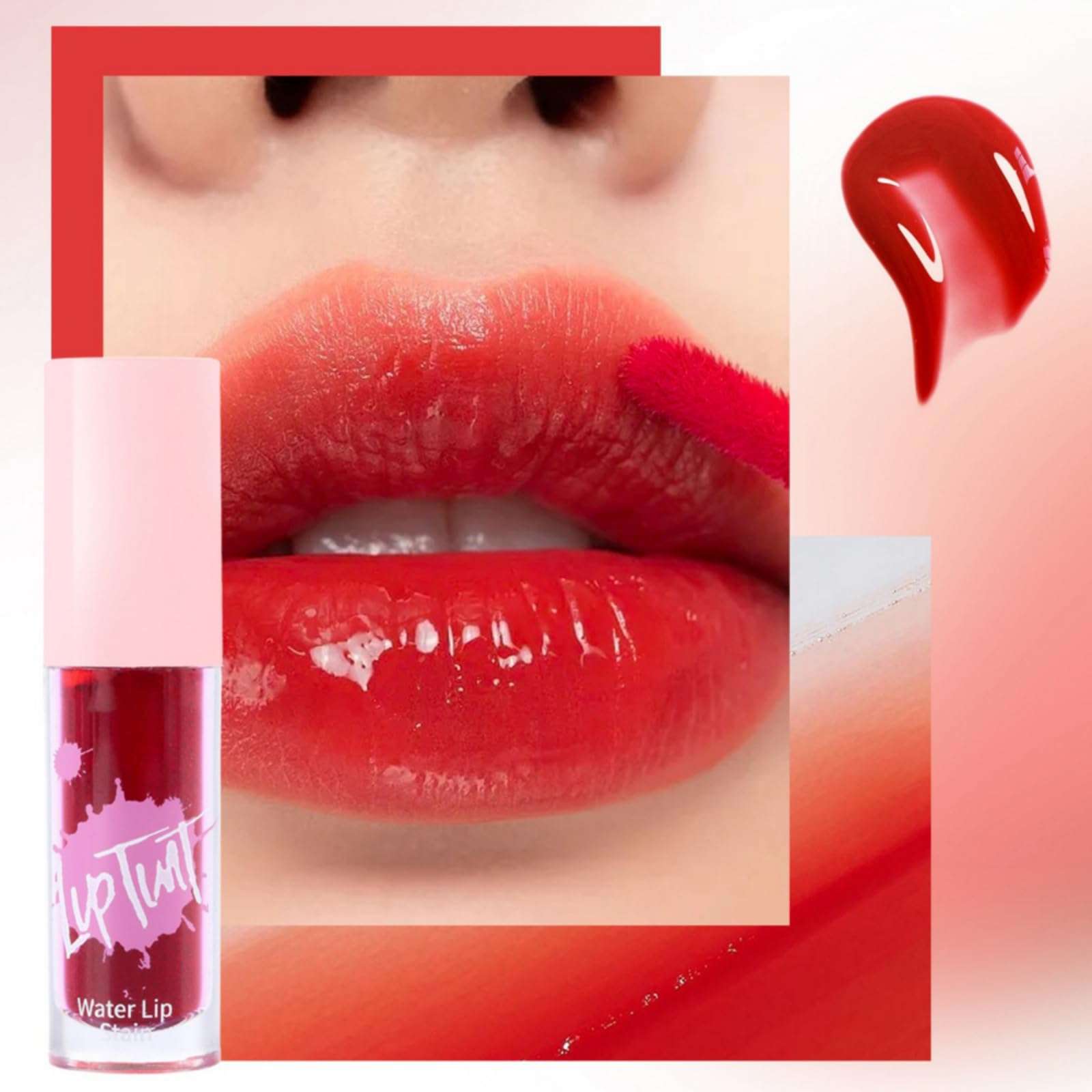 Lip Stain Long Lasting Lip Tint Waterproof Lip Stain Tint, Multi-use Lip and Cheek Tint, Non-Stick Cup Korean Lip Gloss, tinta de labios de larga duracion 3