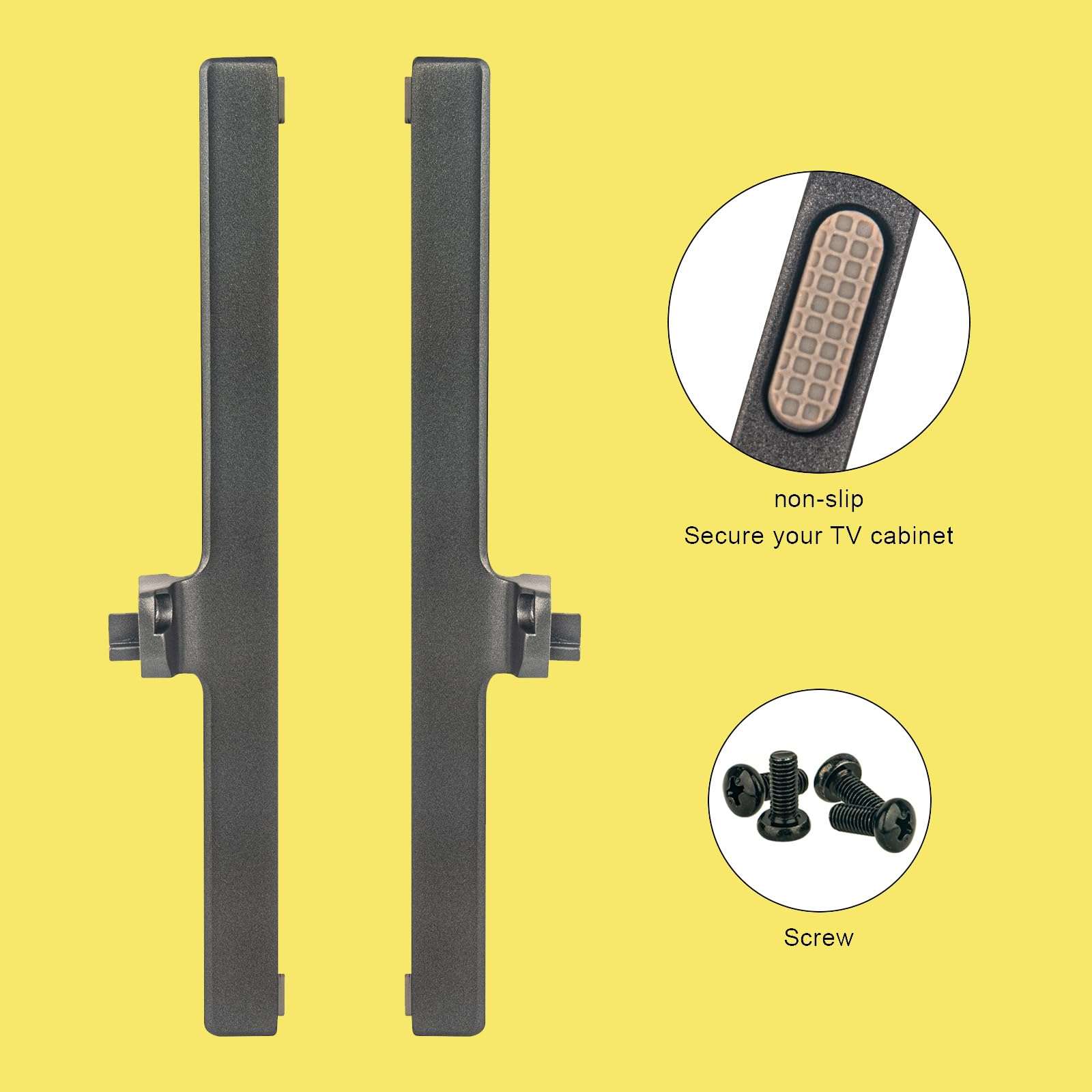 Replacement TV Base Stand L-2412-01 R-2412-01, Fit for Hisense U6 Series Mini-LED ULED 4K Gccgle TV 55U6K 65U6K 5