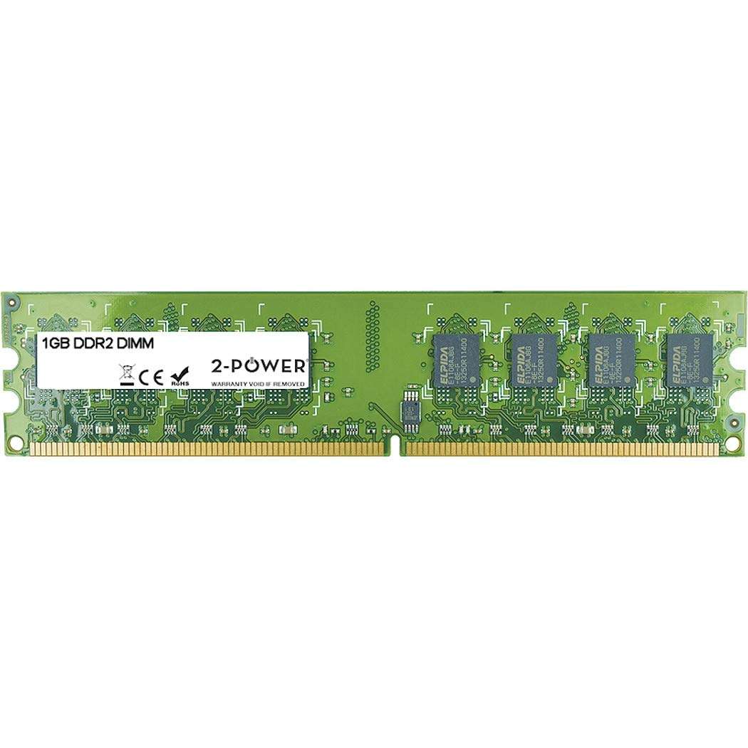 2-Power 1GB DDR2 667MHz DIMM 1GB DDR2 667MHz Memory Module – 1 GB DDR2 667 MHz; PC/Server Memory Modules (240-pin DIMM, 1 x 1 GB)