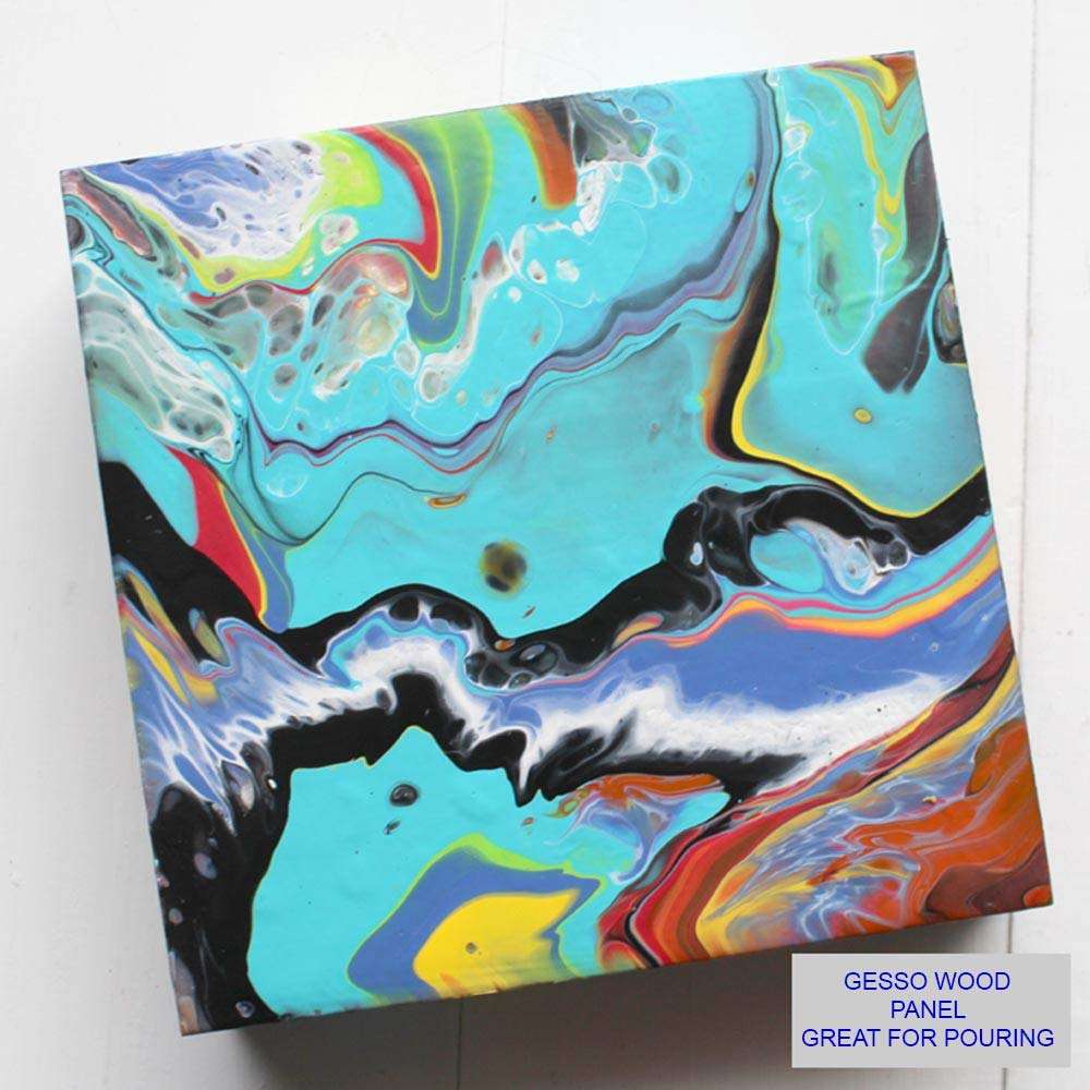 Snoogg Art 8x8 inch Super Value Wood Panel Boards - Great Alternative to Canvas Panels. Paint Like The Old Masters Pack - 2 6