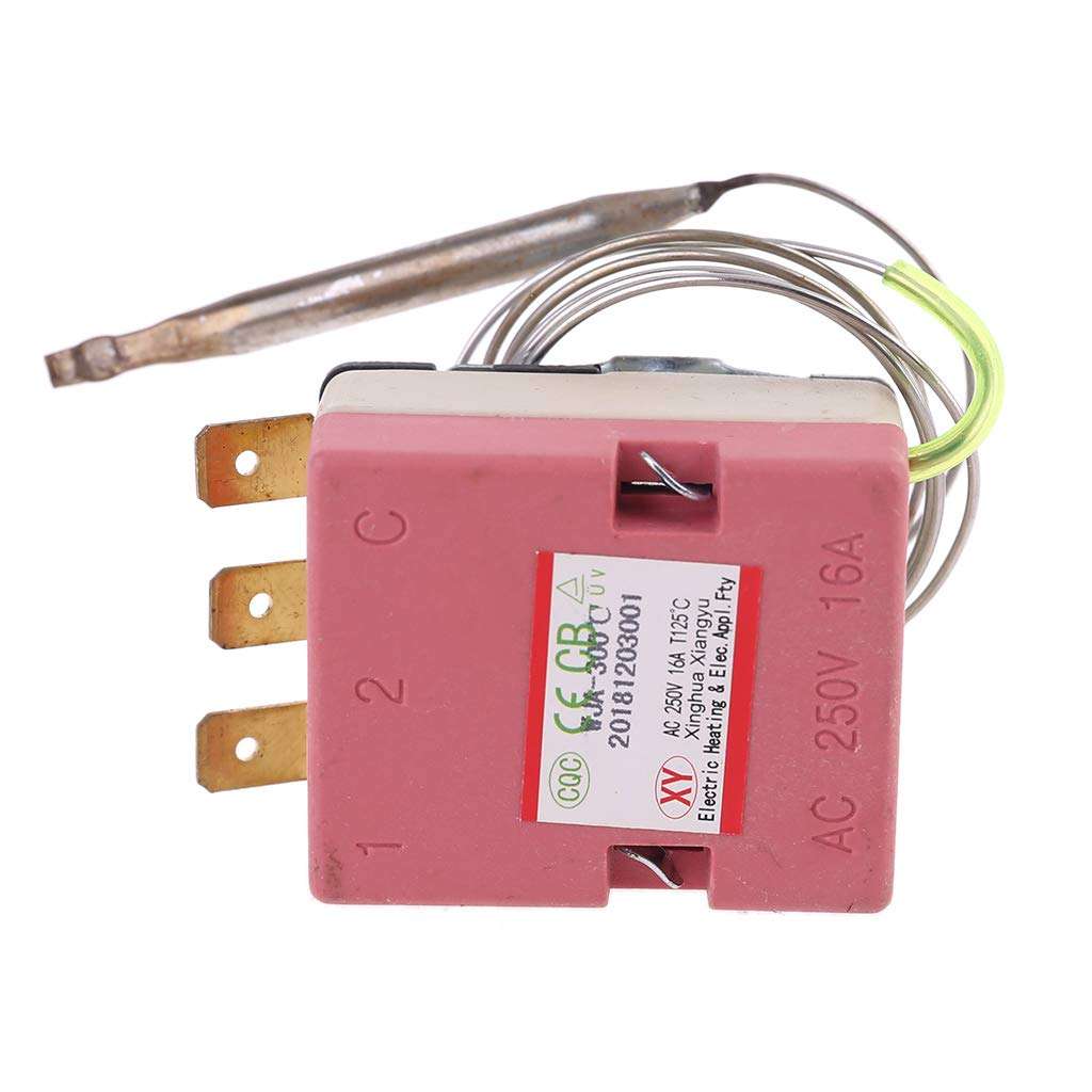 Thermostat AC 250V 16A 50-300°C Temperature Controller, NO NC for Electric Oven 5