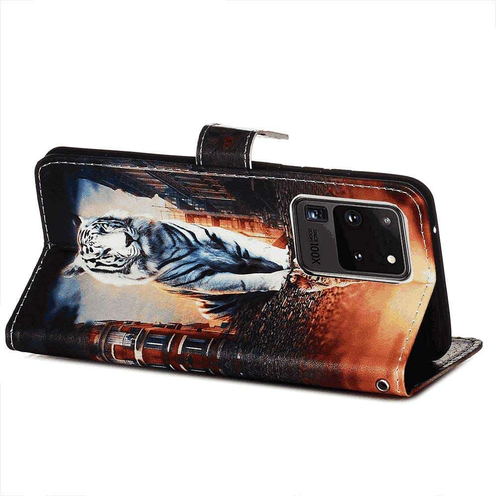 OOALUCK Leather Cover Compatible with Samsung Galaxy A70S, Extra-Shockproof Card Holders Kickstand Strong Wallet Case for Samsung Galaxy A70S 6