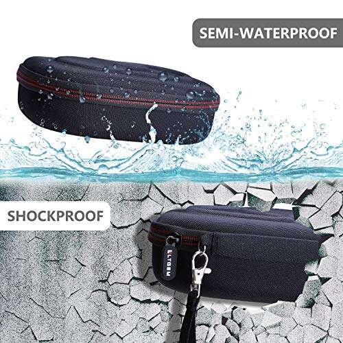 LTGEM EVA Hard Case for JBL Live 770NC/660NC/650BT/460NC/670NC/400BT/500BT and JBL Tune 770NC/710BT/720BT/760NC/700BT/750BT/510BT/660NC/520BT/500/E45BT Bluetooth Wireless Headphone(Black+Grey) 4