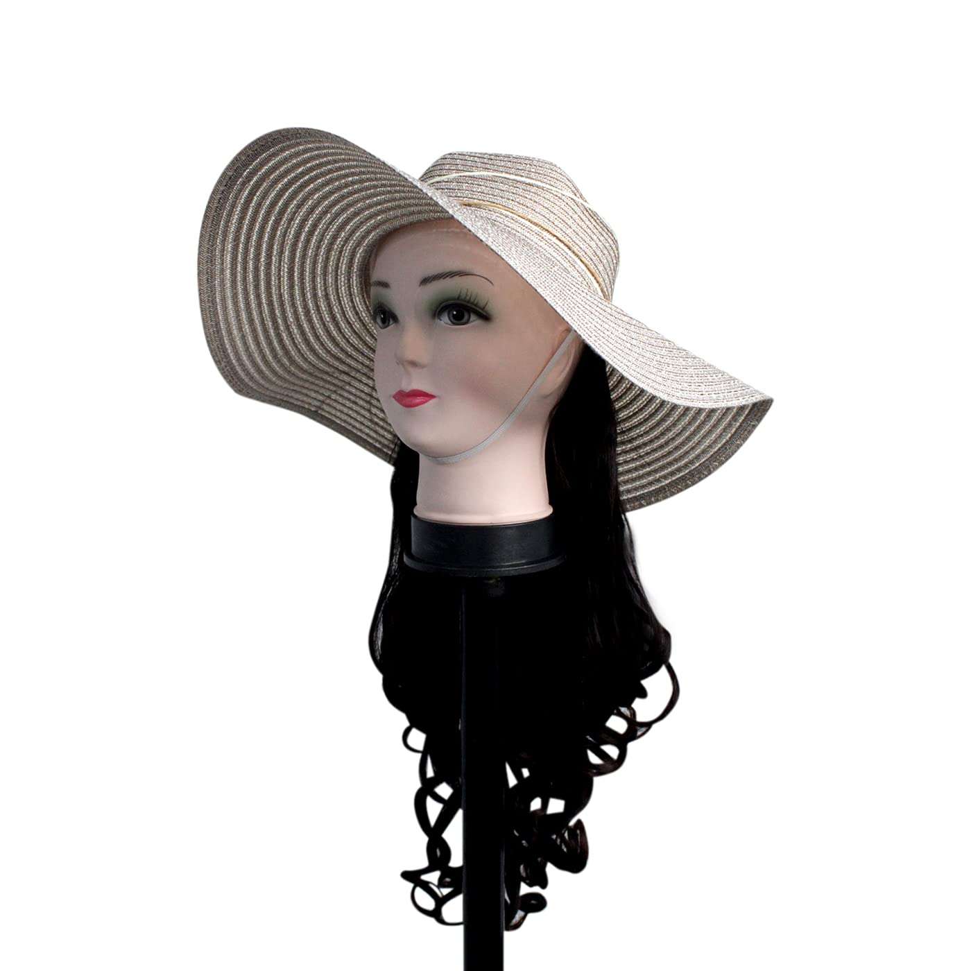 MAJIK Fedora Hat Attached Curly Hair Extension for Women and Girls (Black) 1