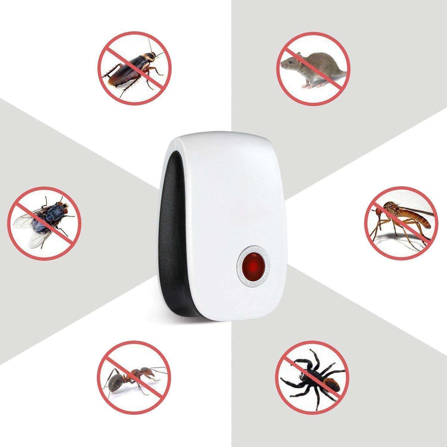 iGADG Ultrasonic Pest Repellent for Mosquitoes, Mice, Ants, Roaches, Spiders, Flies, Bugs - Pack of 4 5