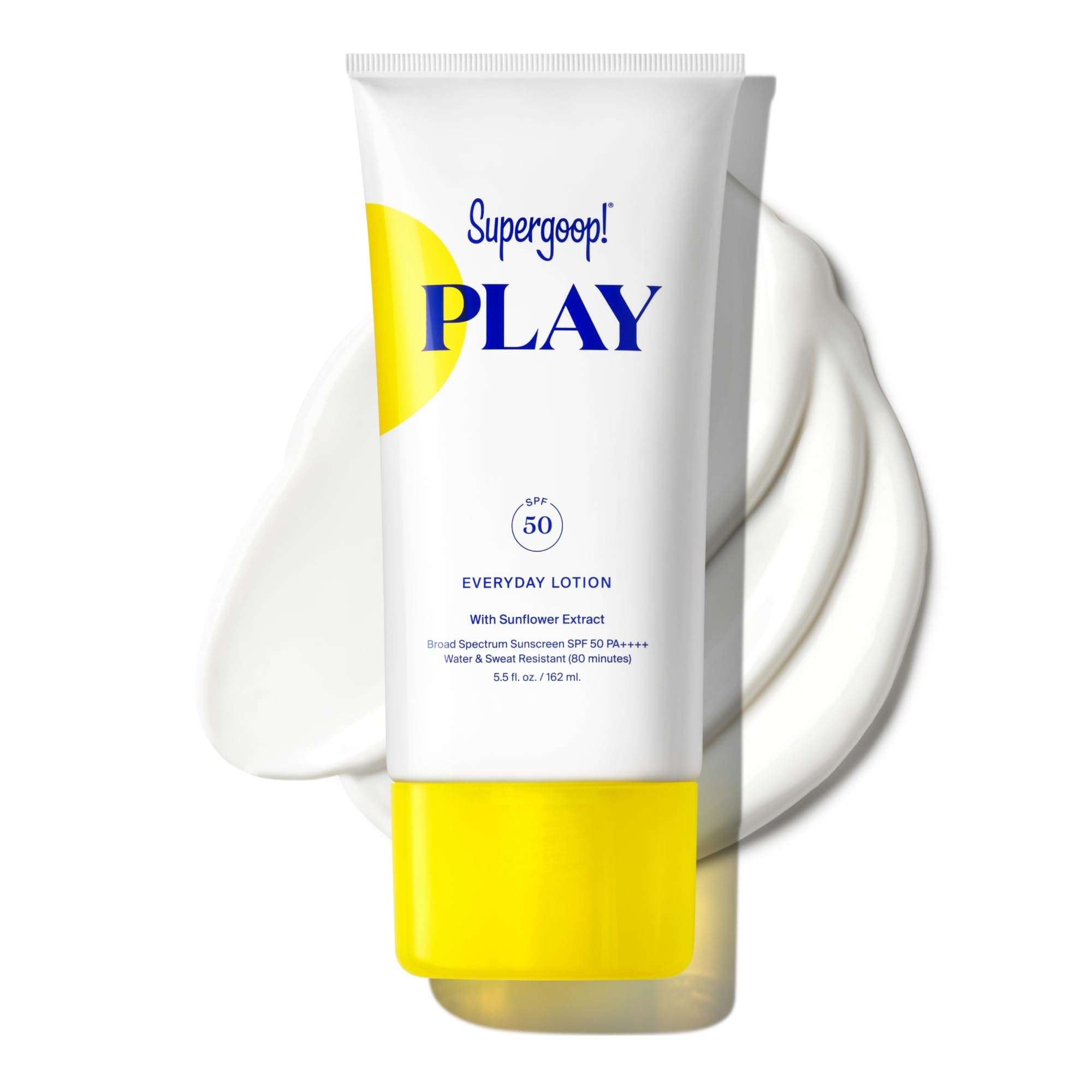 Supergoop! PLAY Everyday Lotion SPF 50 - Broad Spectrum Body & Face Sunscreen for Sensitive Skin - Great for Active Days - Fast Absorbing, Water & Sweat Resistant - 5.5 fl oz 1