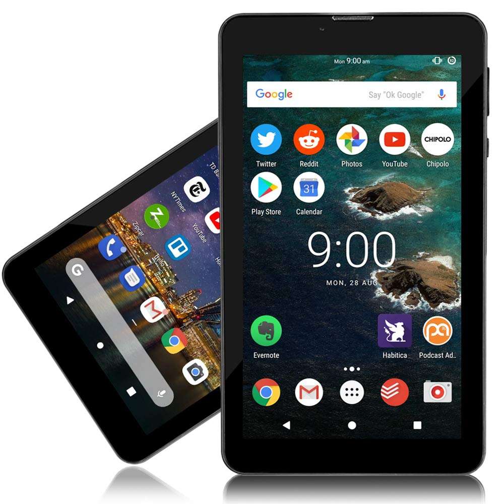 Indigi 2-in-1 Phablet 7" Tablet PC 3G Smartphone Android 4.4 Built-in Smart Cover GSM Unlocked (Pink) 3