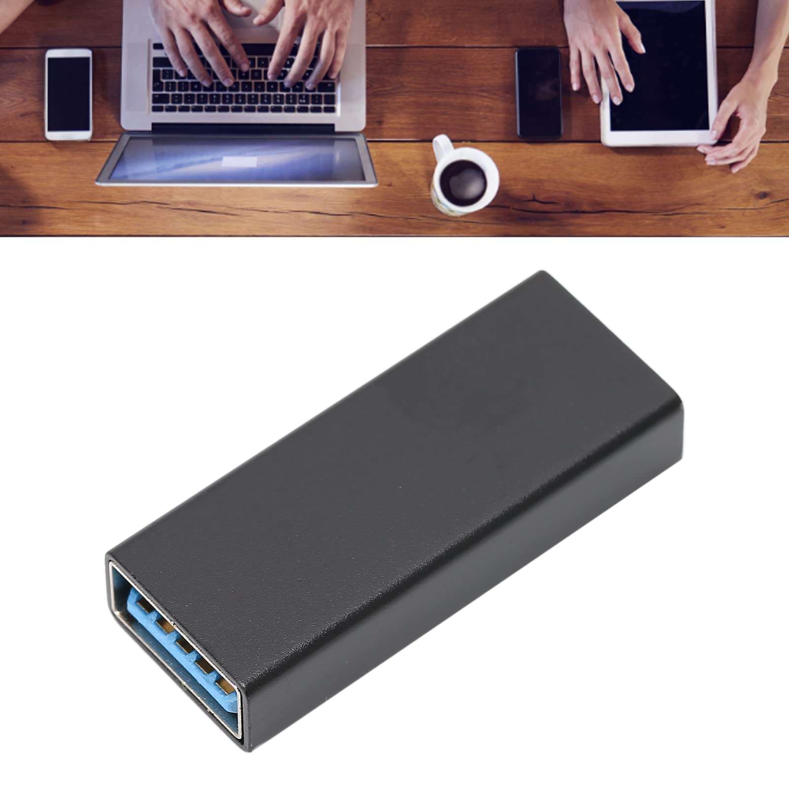 PUSOKEI USB C to USB Adapter,USB C to USB 3.0 Adapter, USB C Female to USB Male Adapter,Type C Charger Cable Power Connector,USB Converter for Data Transmission(Black) 6