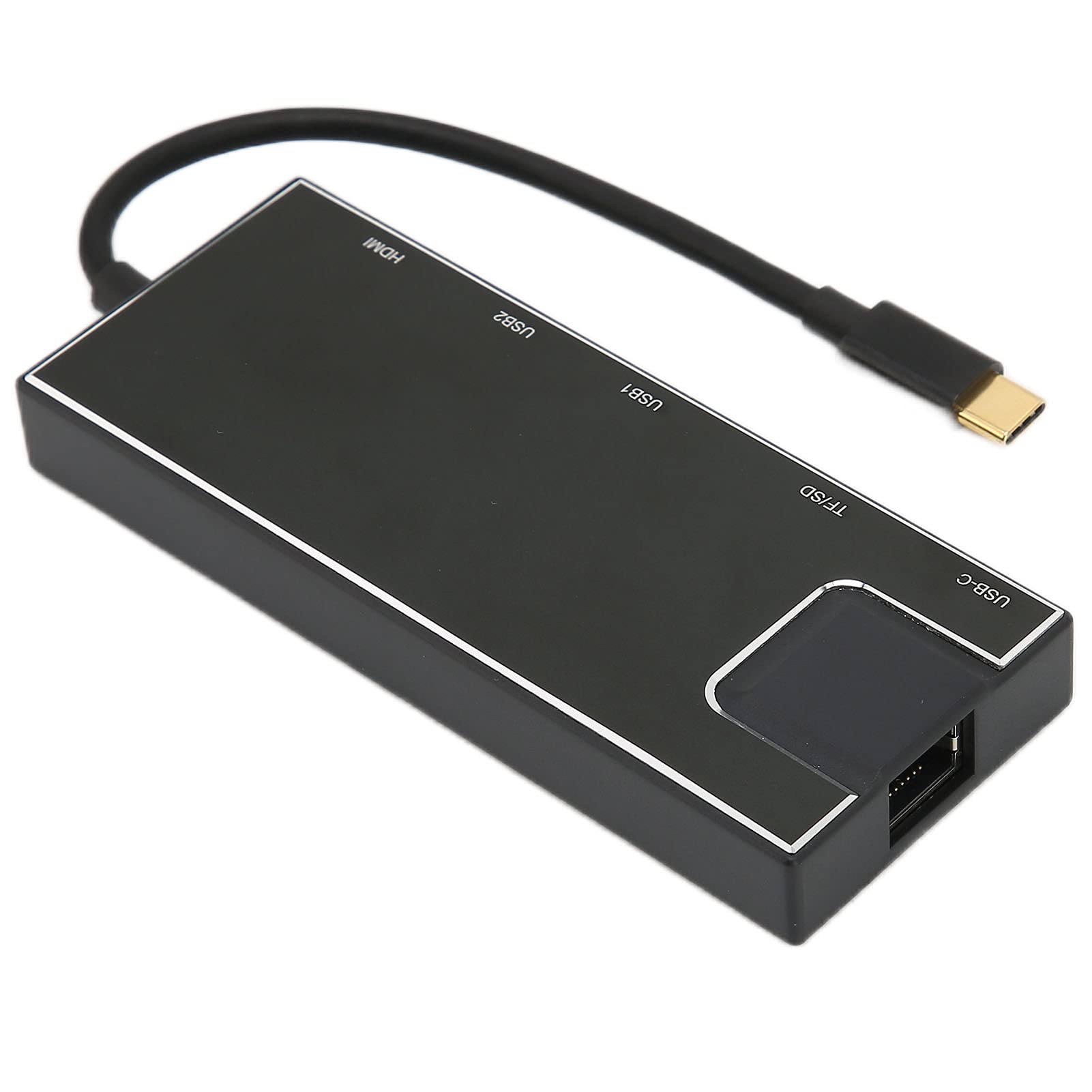 USB C Hub, Short Circuit and Overcurrent Protection USB C Hub Adapter Inbuilt Advanced Chip for Vista for OS X 2