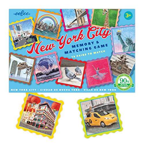eeBoo: New York City Little Memory and Matching Game, Sharpens Recognition, Concentration and Memory Skills, for Ages 3 and Up, Provides Interaction Between Child and Parent 2