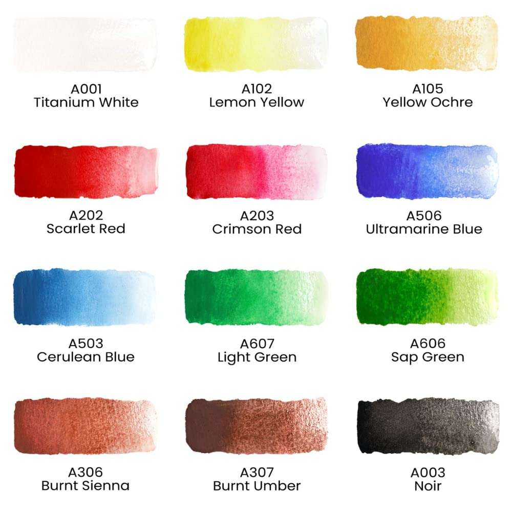 Acrylic Color Set (Acrylic 6ml x 12) 5