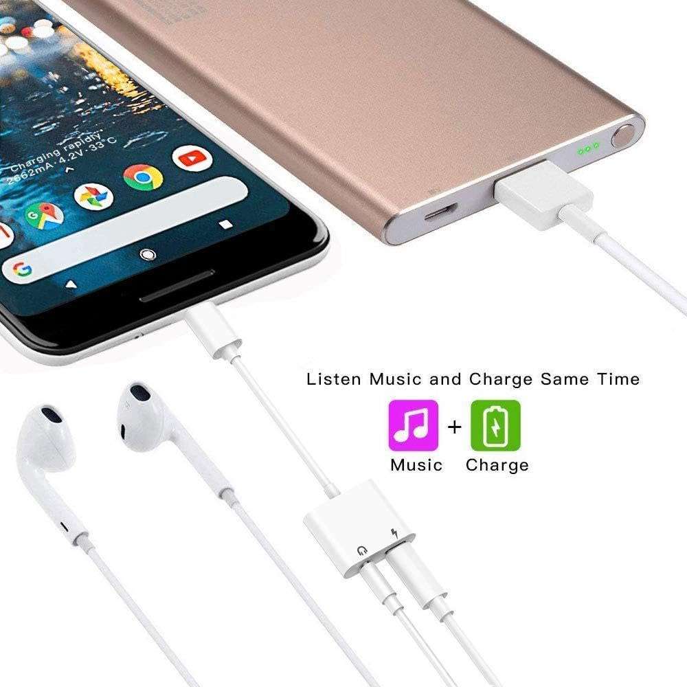 USB-C Headphone Adapter Earphone 3.5mm Jack Compatible with Samsung Galaxy Tab S9 11", Type-C Charger Port Splitter Mic Support Hands-Free Headset Adaptor 5