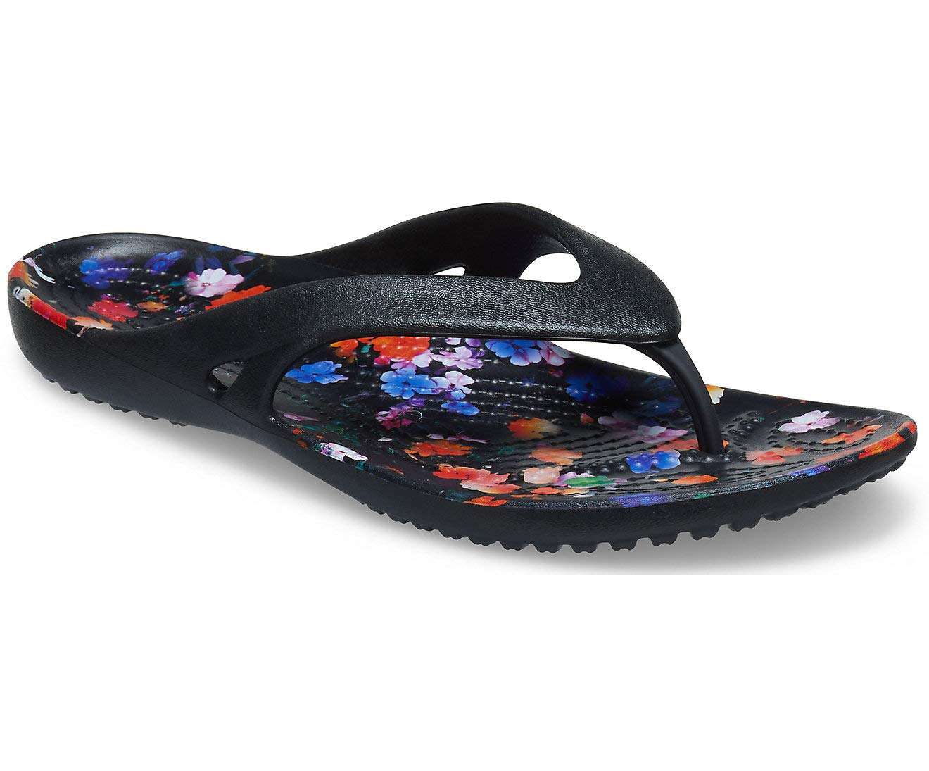 crocs Girls Black Flip-Flops-W5 (206866-001) 1