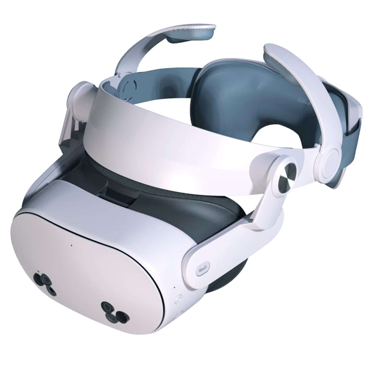 Comfort VR Headset Strap for Meta Quest 3 and Quest 3S Head Strap Accessories - Lightweight Comfort Head Strap for Long Sessions - Soft PU Leather Cushion